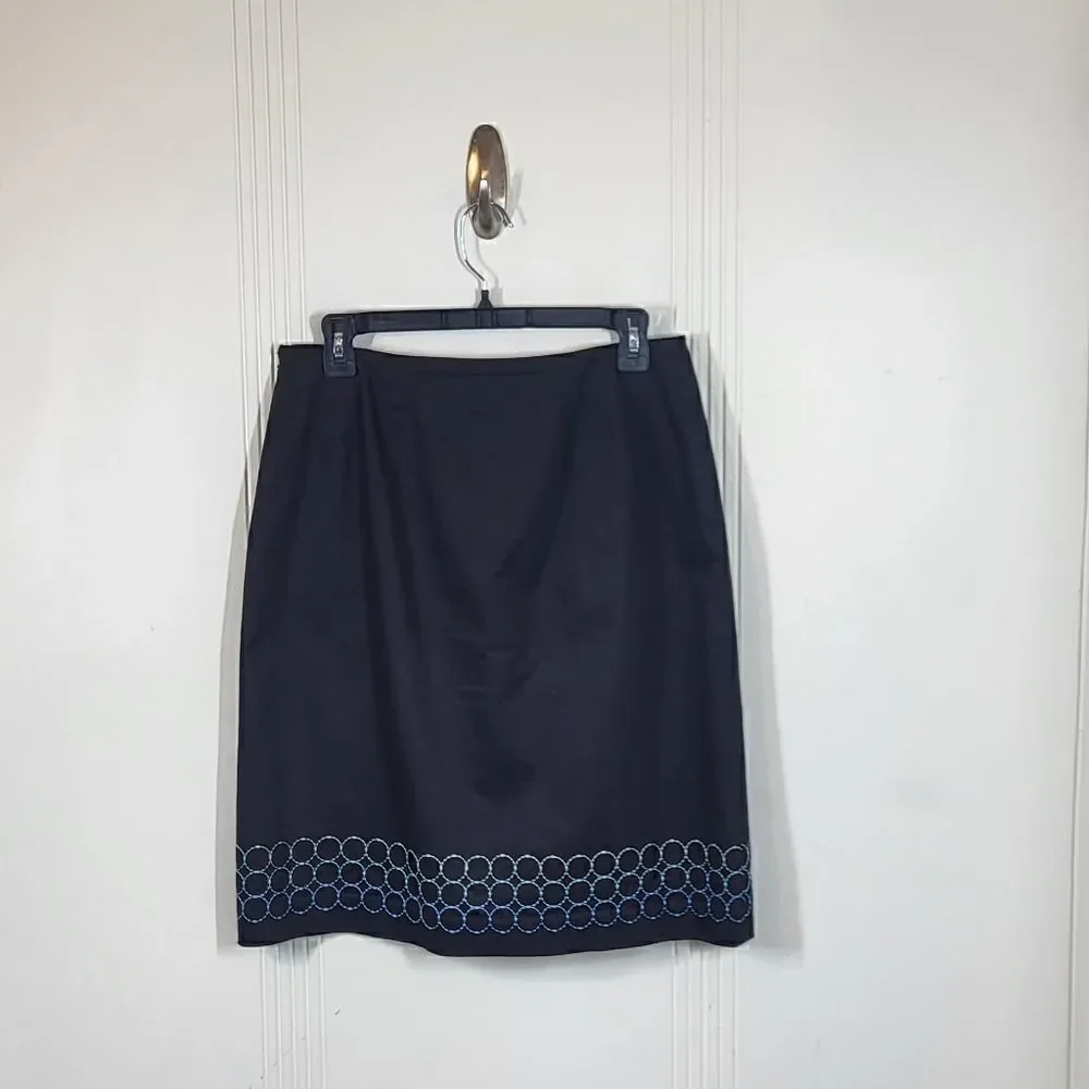 Ann Taylor Black Circle Skirt
